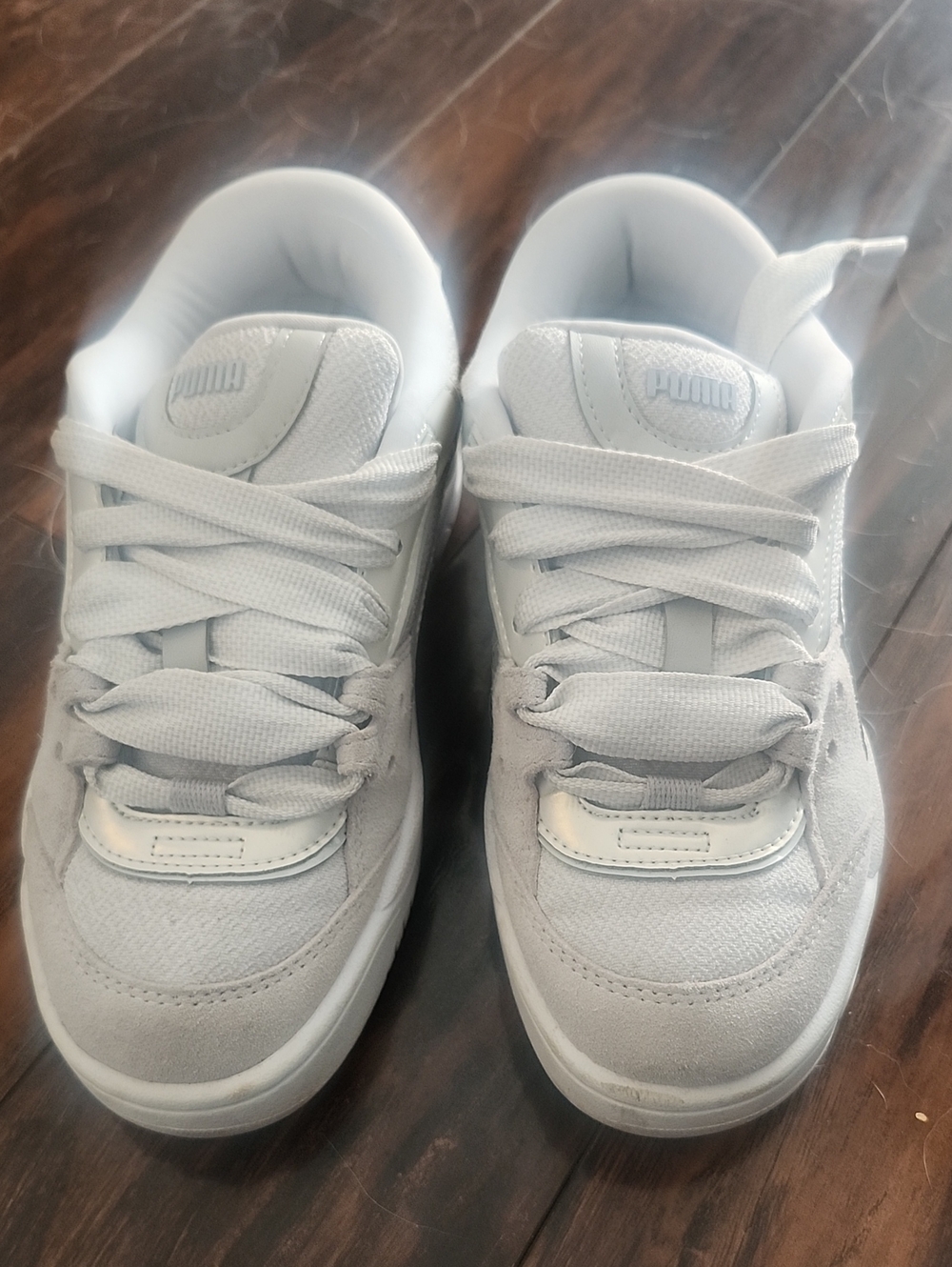 Puma White Low-Top Athletic Sneakers